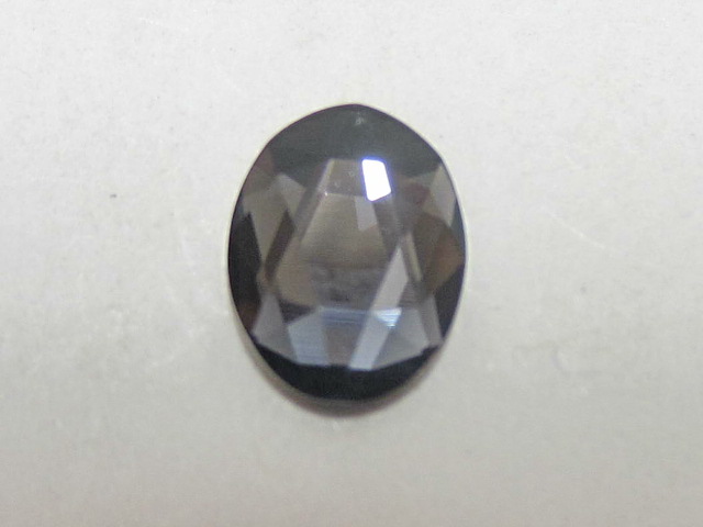 12 pcs. OVAL 8X6mm GRAPHITE BRILLIANCE FLATBACK Rhinestones